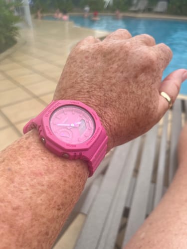 Customer photo review of Casio G-SHOCK Analogue Digital Watch GMAS2100P-4A
