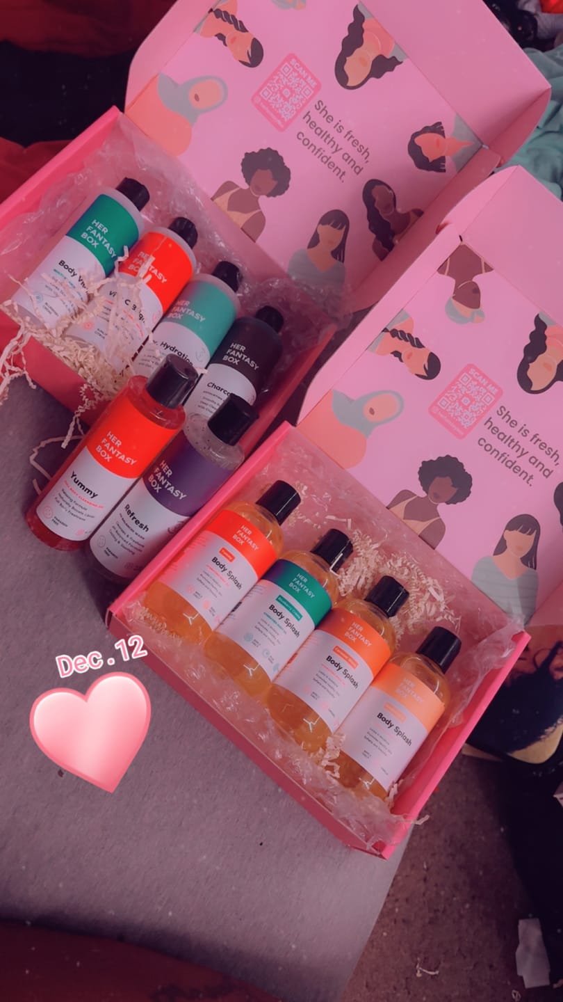 Customer photo review of Sweet Skin Body Oil Bundle