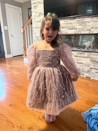 Customer photo review of Baby Girl  First Communion Dress Toddler Birthday Pageant Princess Dress
