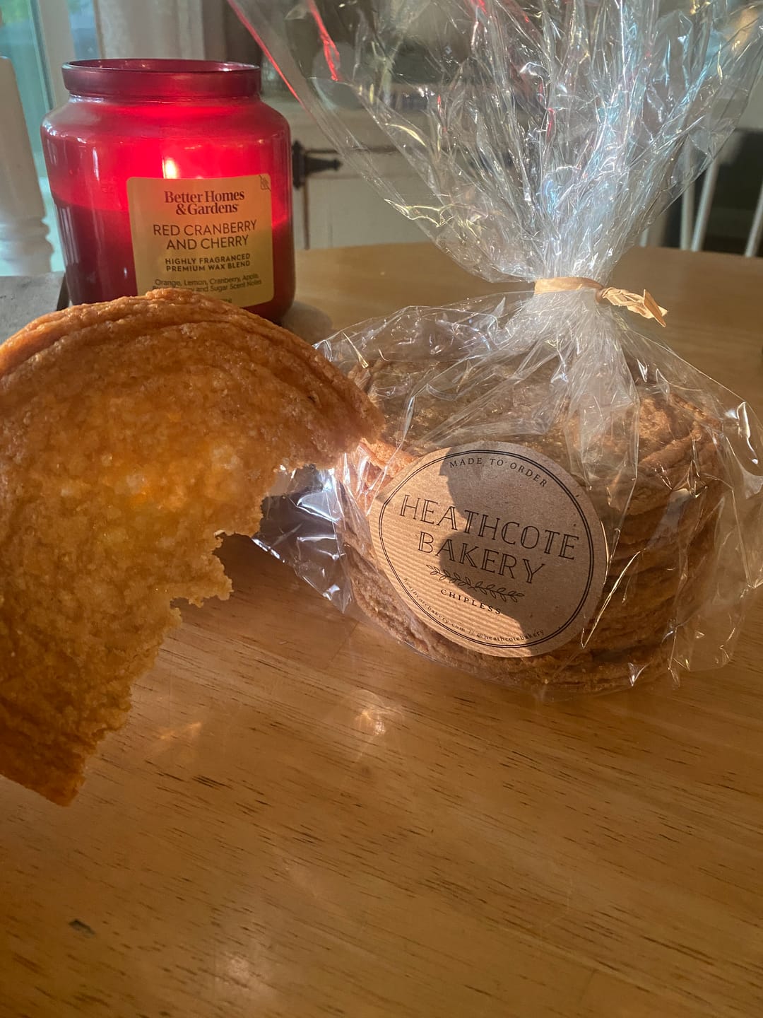 Customer photo review of Chipless Cookies