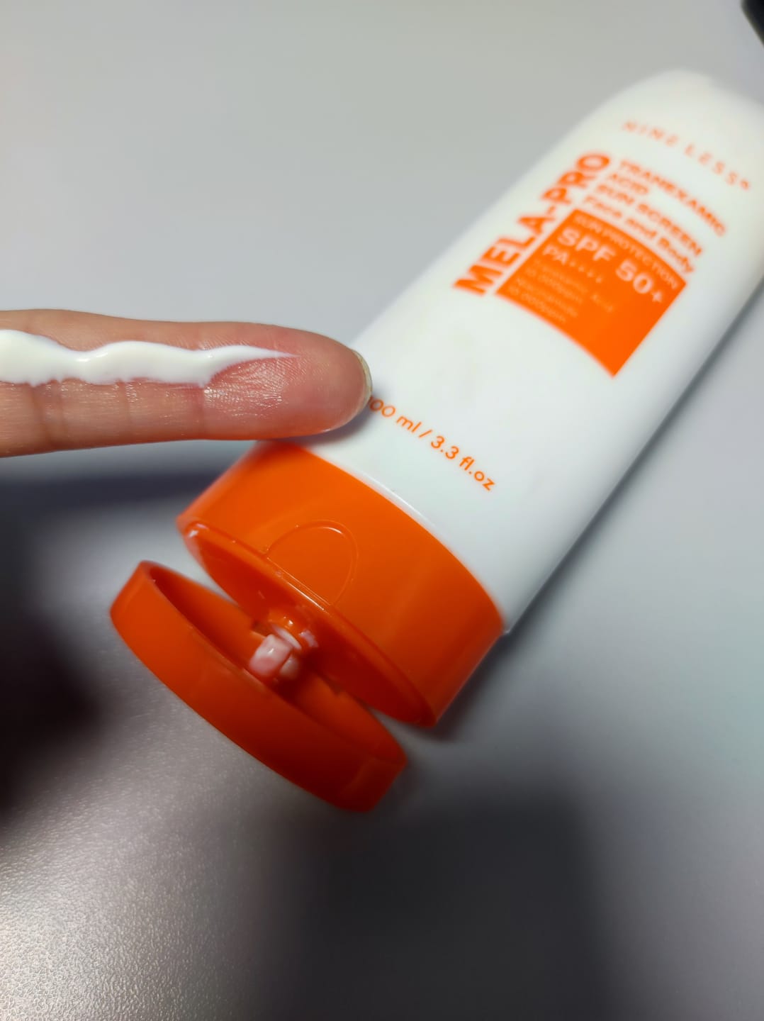 Customer photo review of Mela-Pro Tranexamic Acid Sun Screen
