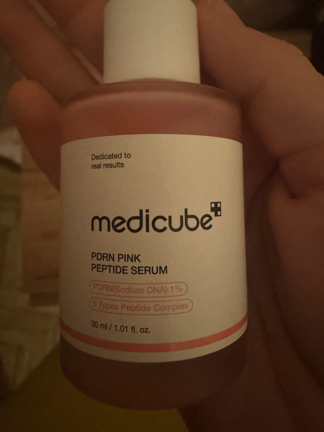 Customer photo review of Liftinga serums ar PDRN un peptīdiem Medicube PDRN Pink Peptide Serum