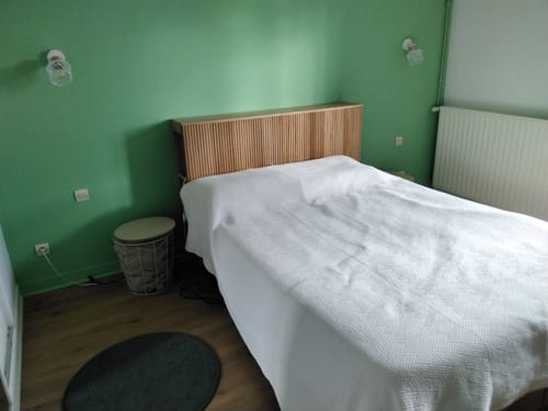 Customer photo review of ESLOV - Tête de lit 140 en bois avec rangements