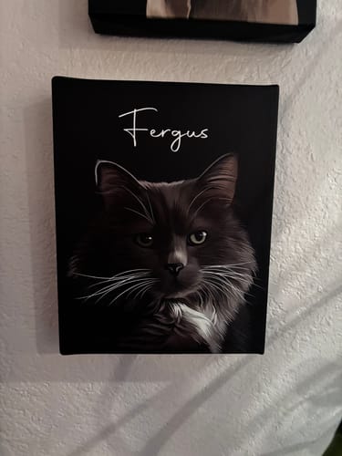 Customer photo review of Pet Art Canvas Wrap