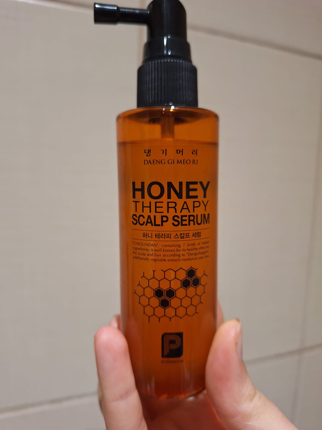 Customer photo review of Успокояващ и подхранващ серум за скалп с пчелно млечице Doori Honey Therapy