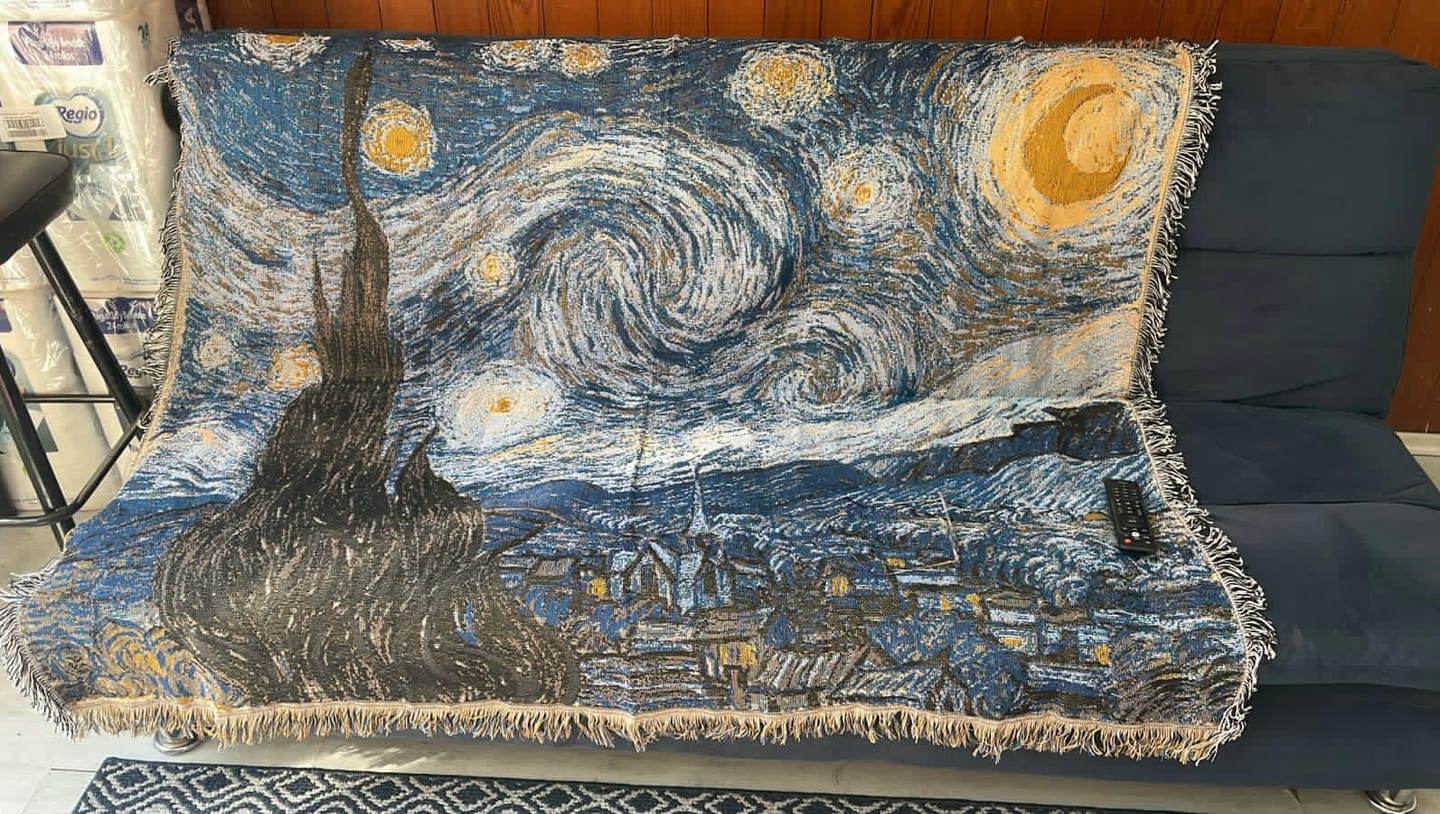 Customer photo review of Starry Night Blanket