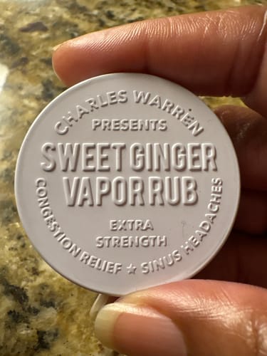 Customer photo review of Extra Strength Sweet Ginger Vapor Rub [Compact]