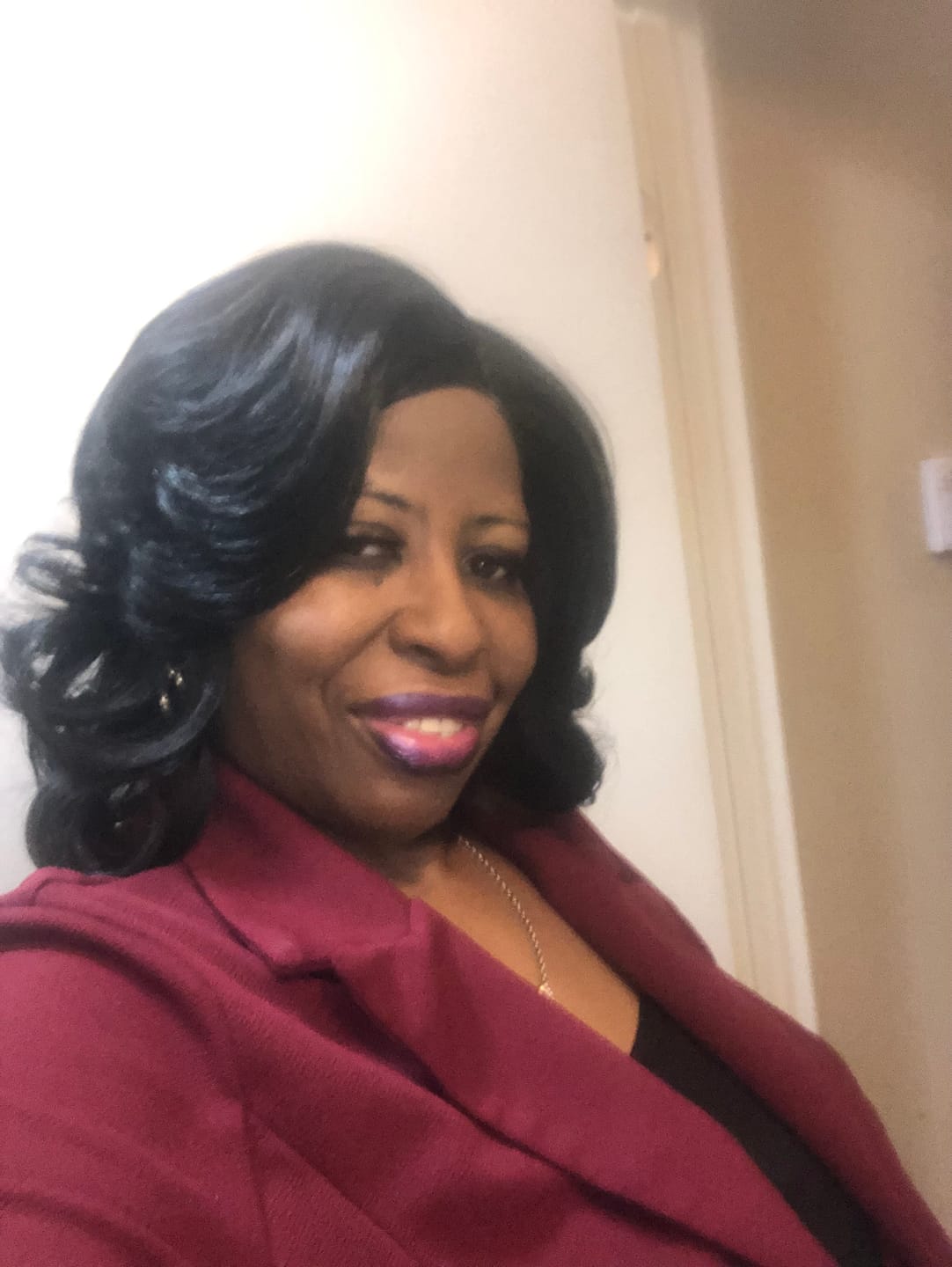 Customer photo review of Melted Hairline By Outre Glueless HD Deep Part Lace Frontal Wig - MH 117