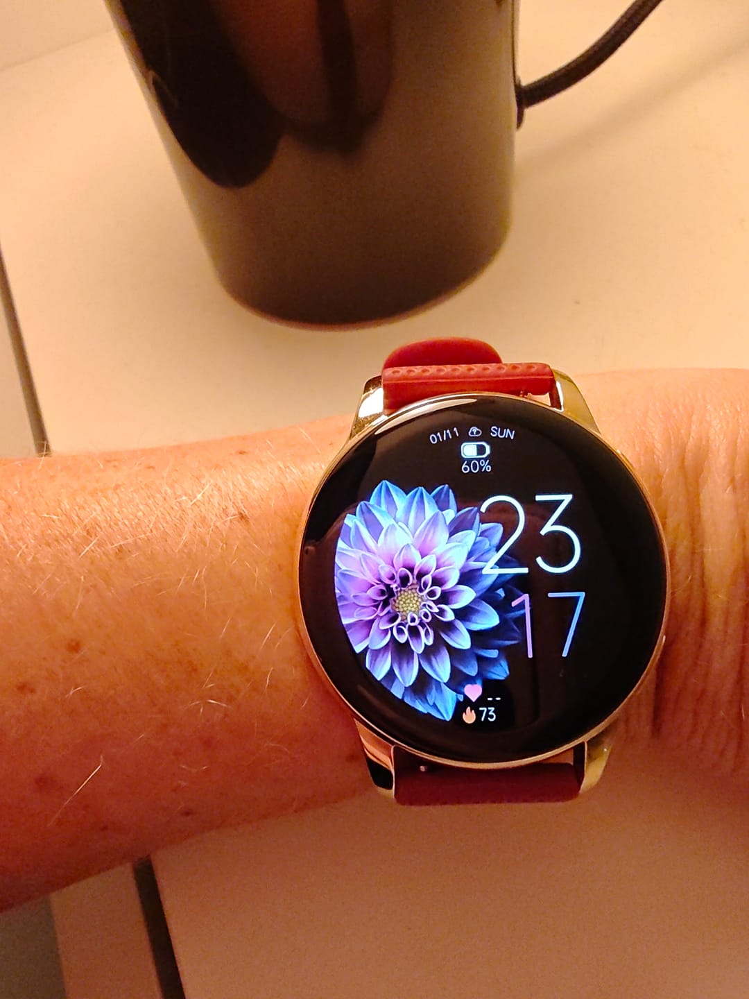 Customer photo review of Siltcon® Auréa Smartwatch Dames Goud