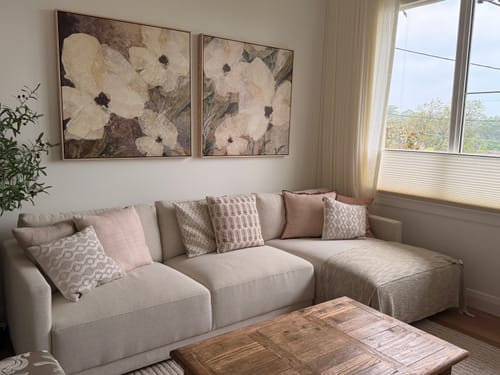 Customer photo review of "Magnetic Island I (No. 27)" & "Magnetic Island II (No. 31)" Square Set of 2 on Canvas
