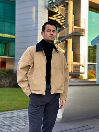 Customer photo review of Retro Casual Zip-up Jacket