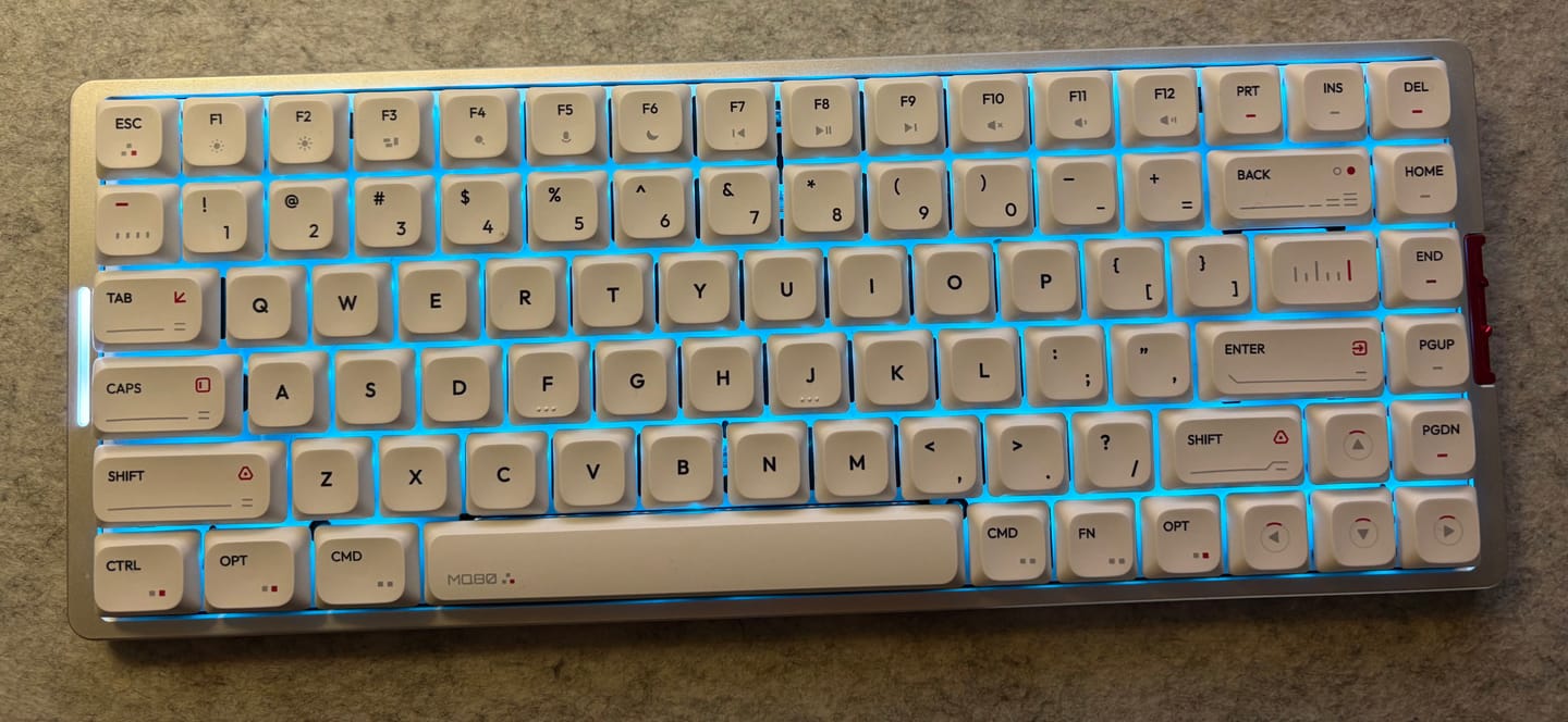Customer photo review of IQUNIX MQ80 Aluminum Low Profile Mechanical Keyboard