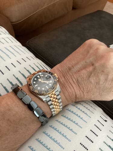 Customer photo review of Pulsera Hora Hematita