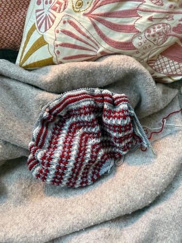 Customer photo review of Isla Shawl - PDF pattern in Danish