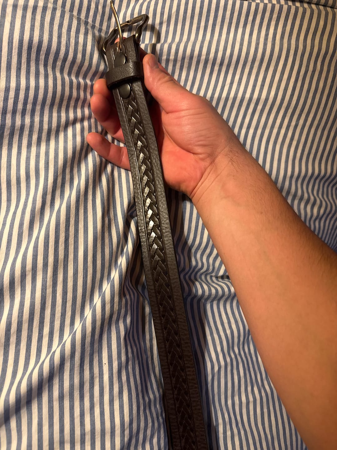 Customer photo review of Mystery Box  - One Less Than Perfect Full-Grain Leather Belt