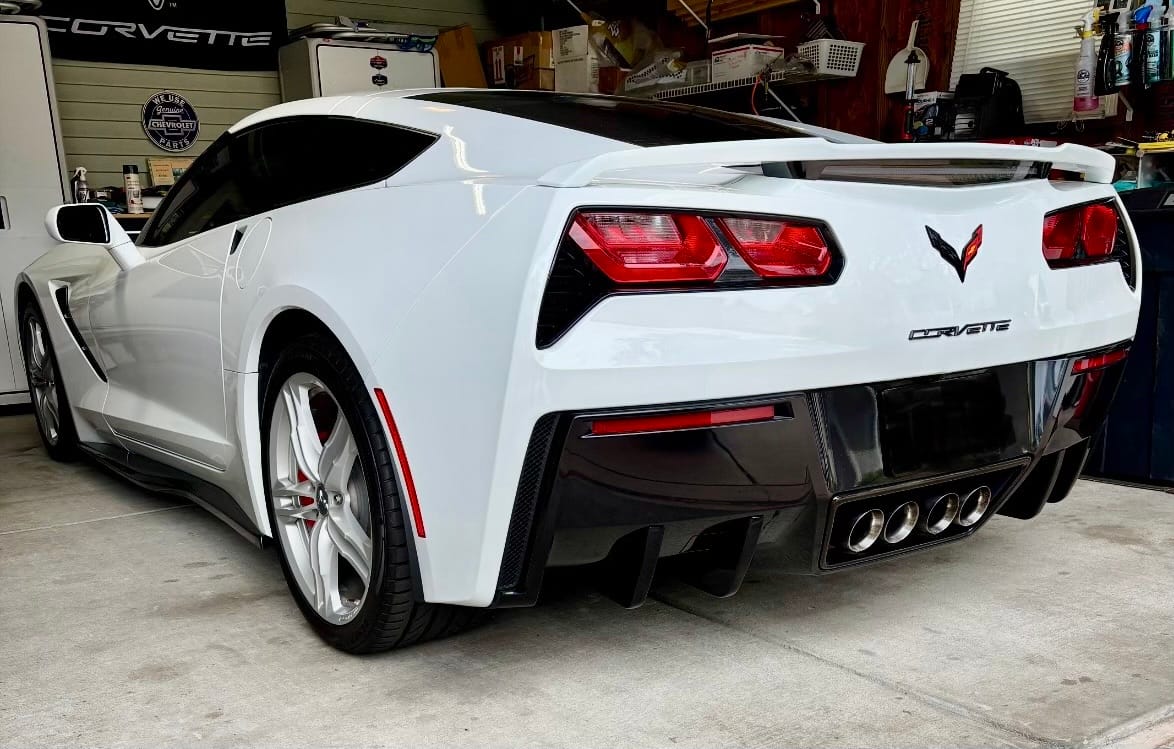 Customer photo review of Corvette C7 Rear Bumper Diffuser Fins