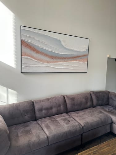 Customer review photo for Plaster Art Texture Painting #SG457