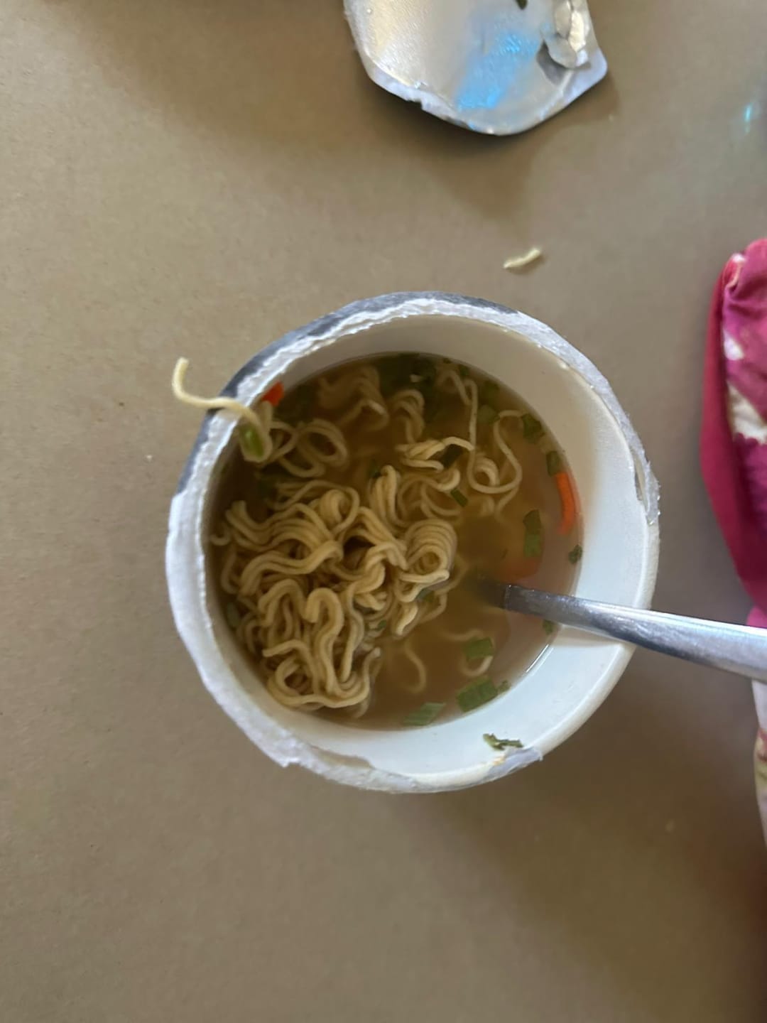 Customer photo review of Qetoe Low Carb High Protein Instant Cup Noodle - COMBO 6 PACK