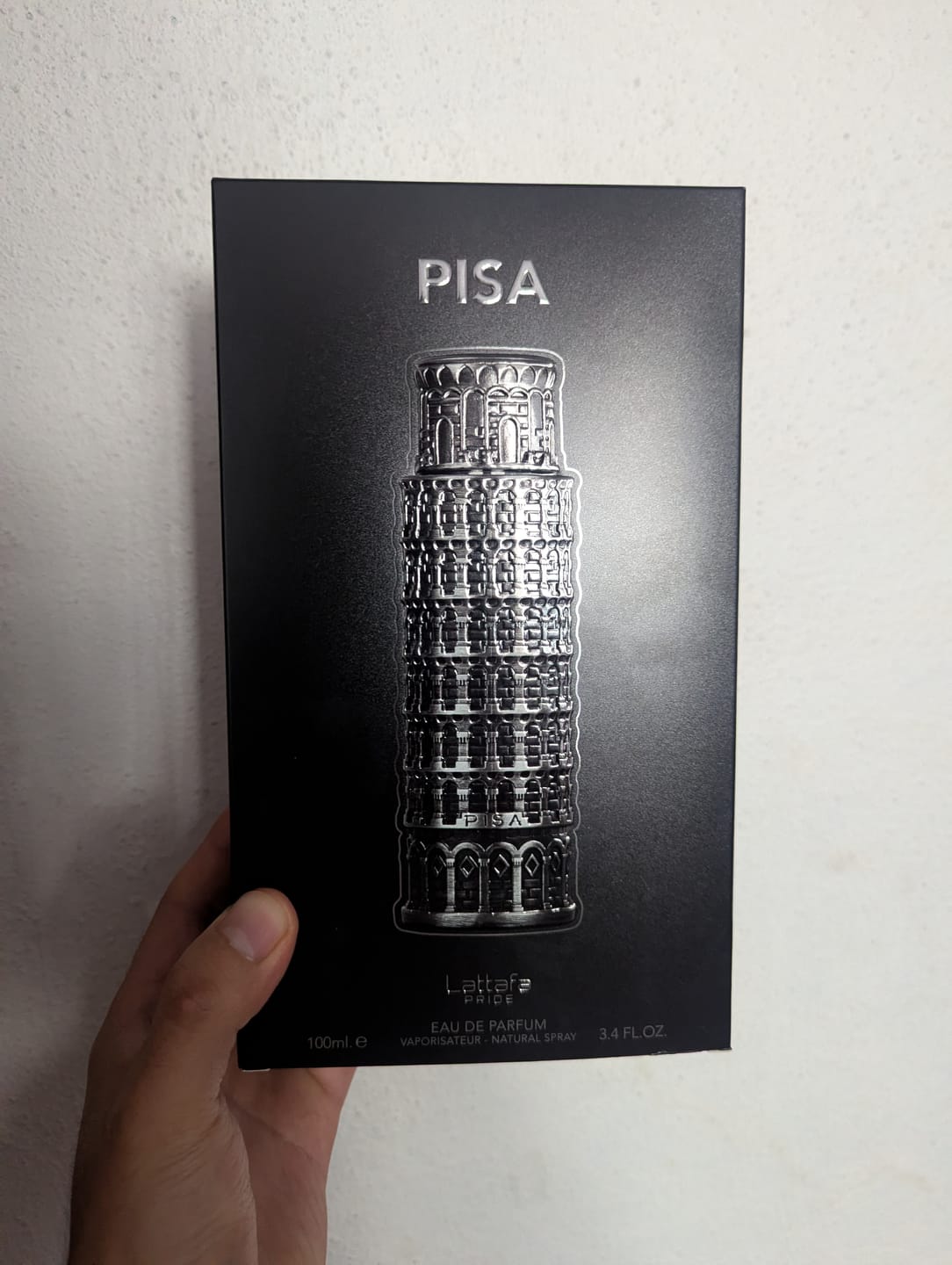 Customer photo review of Perfume caballero Lattafa Pisa EDP 100ml