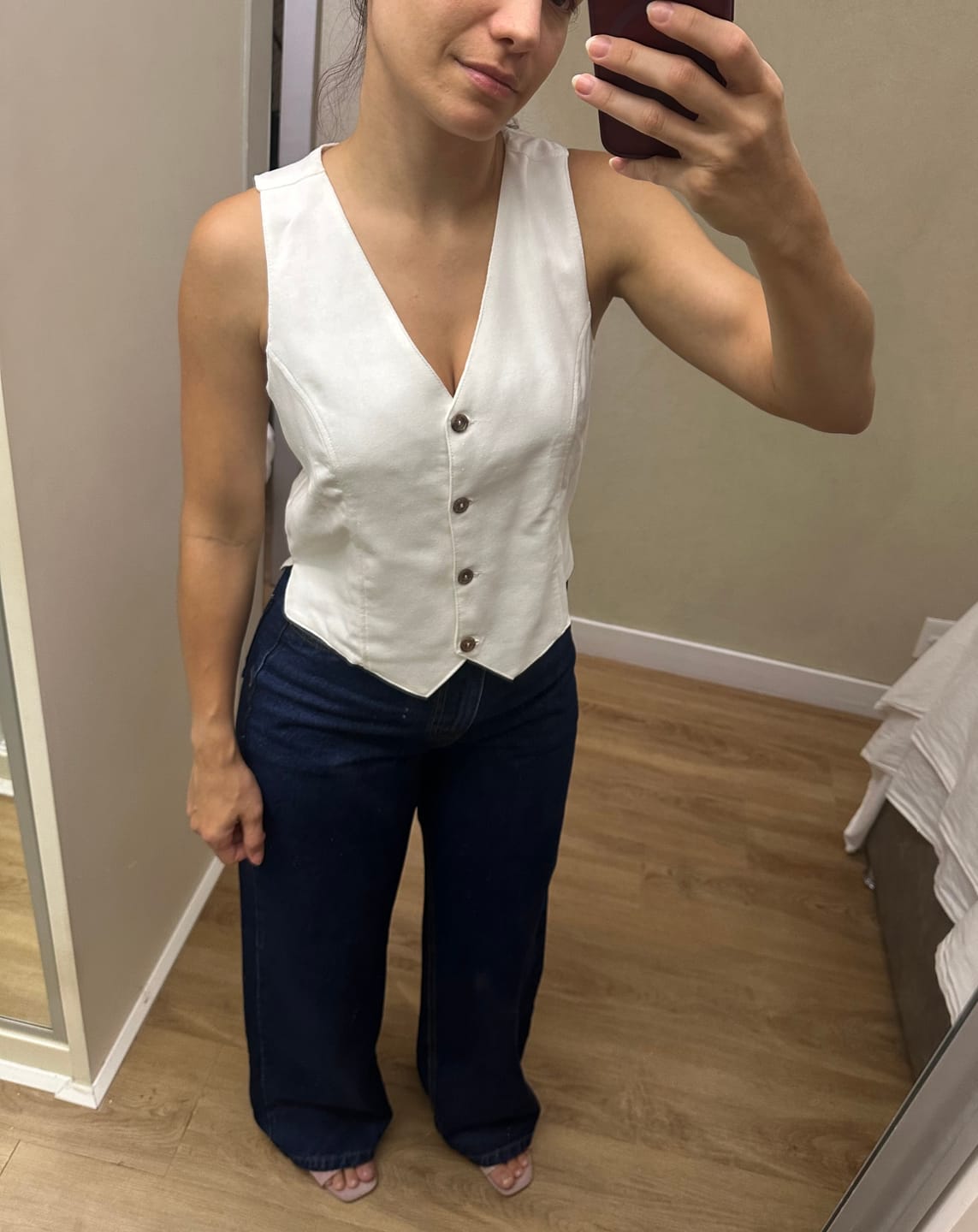 Customer photo review of Colete Calêndula Off White