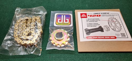 Customer photo review of 420 Primary Belt to Chain Conversion Kit Sealed X-Ring | E Ride Pro SR