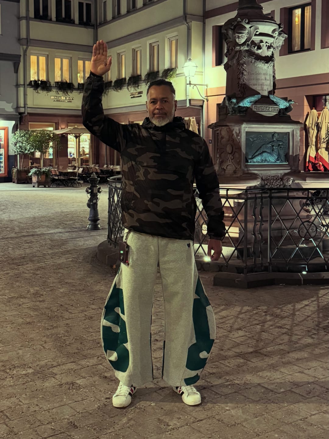 Customer photo review of Aelfric Eden Graffiti Super Baggy Barrel Sweatpants