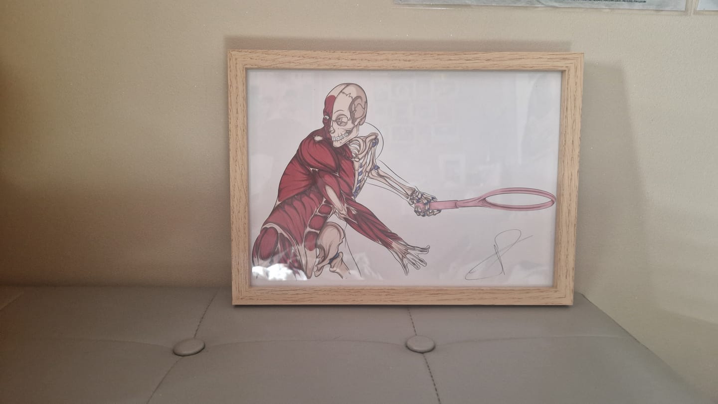 Customer photo review of Planche anatomique du tennisman