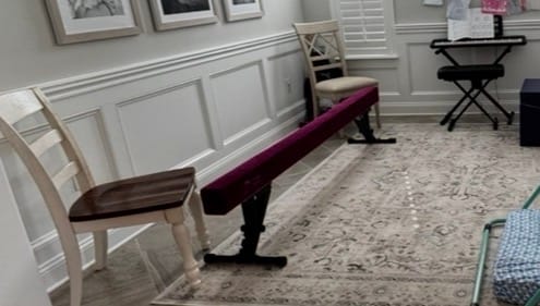Customer photo review of 8Ft Adjustable Gymnastics Beam