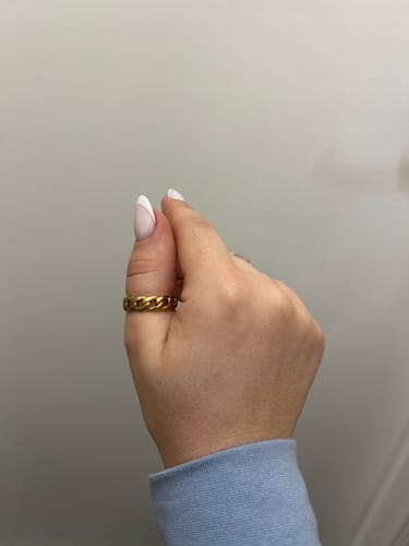 Customer photo review of CLEAN CUBAN RING. - GOLD