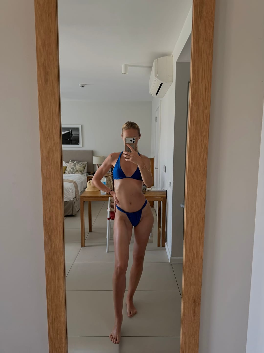 Customer photo review of Isla Top - Ocean Blue Shine