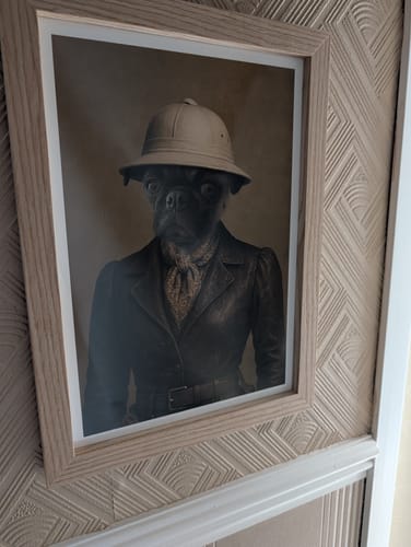 Customer photo review of The Jungle Explorer - Custom Pet Portrait