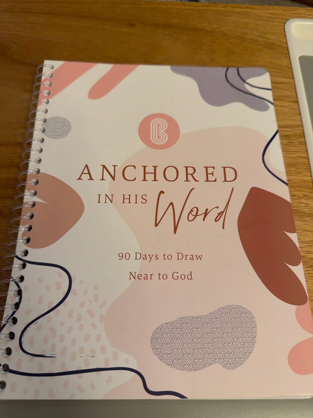 Customer photo review of Anchored In His Word: A 90 Day Devotional