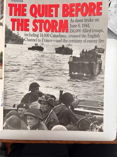 Customer's photo of a magazine cover titled 'The Quiet Before The Storm', unrelated to the product.