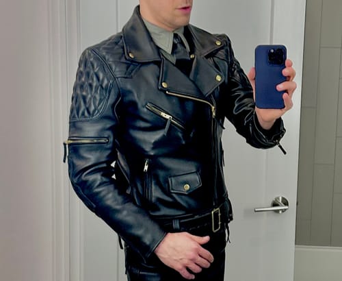 Customer photo review of Leathermen Uniform Jacket