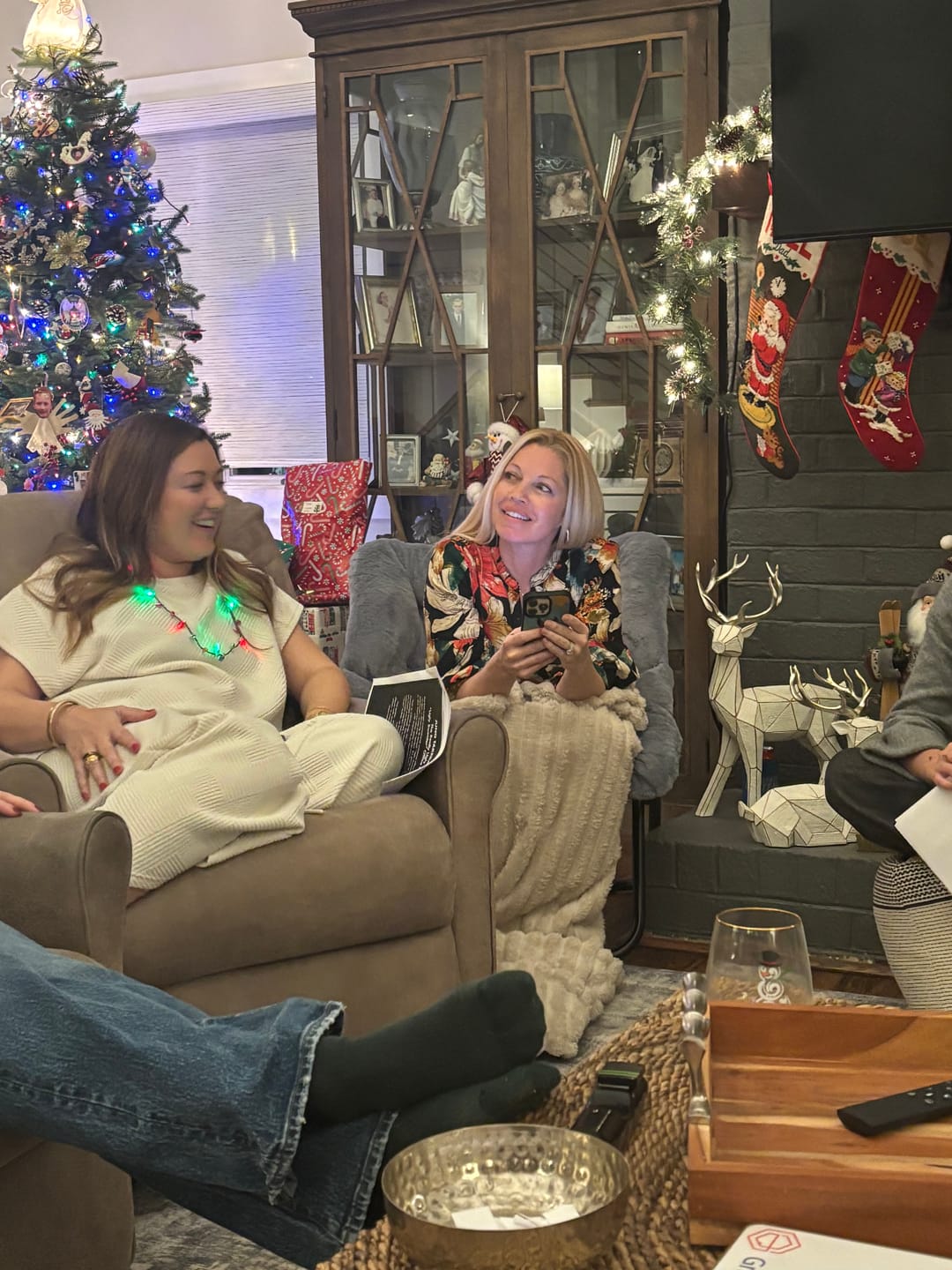 Customer photo review of Office Christmas Sweater Party Murder Mystery Game Kit