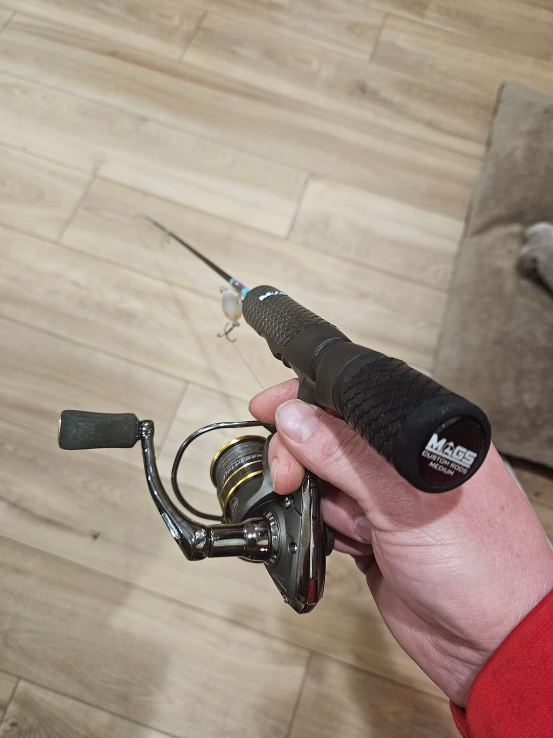Customer photo review of Custom Carbon Ice Rod