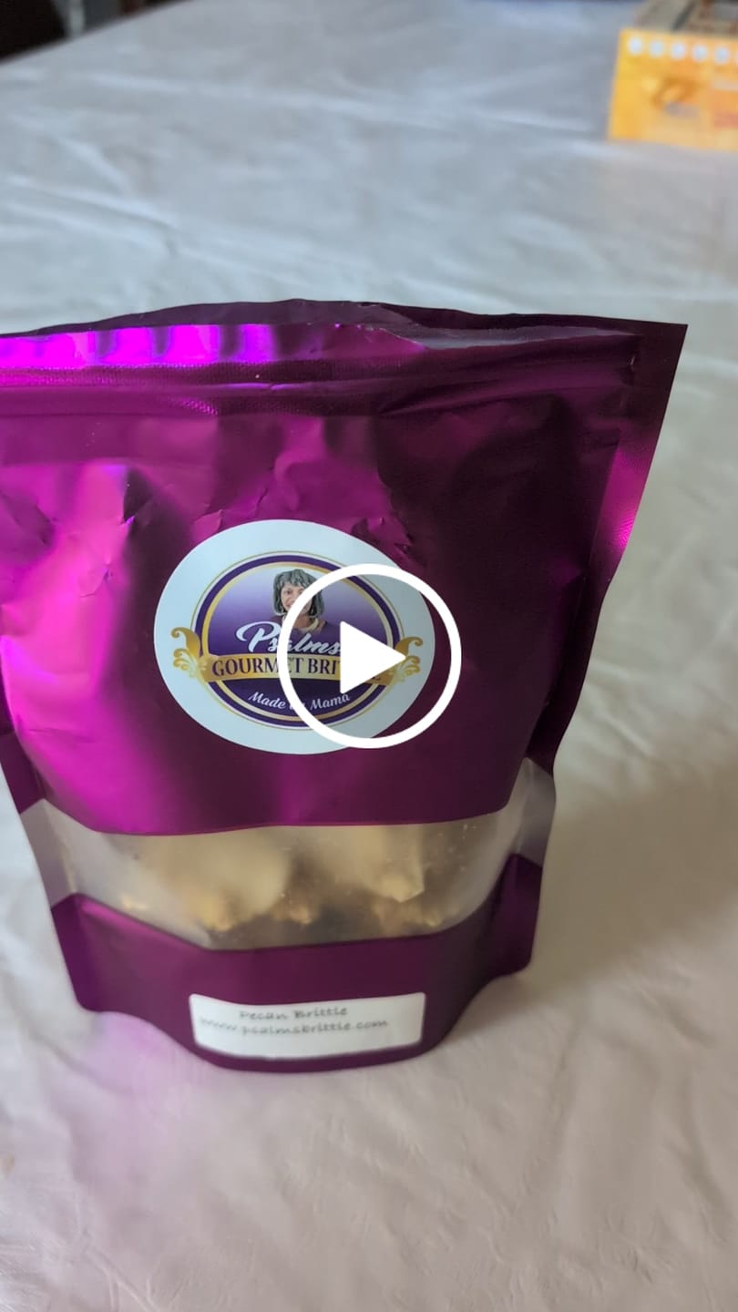 Customer video review of Pecan Brittle