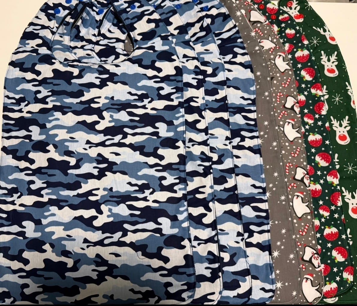 Customer photo review of All Over Snowflakes Polycotton Fabric