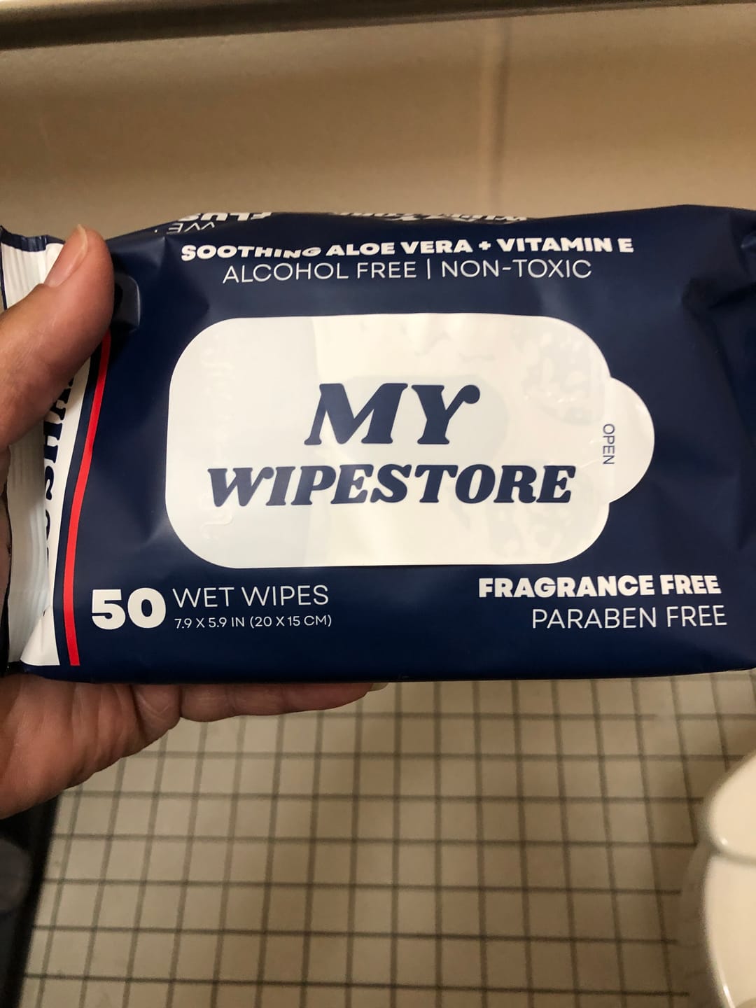 Customer photo review of My Wipes Premium Flushable Wipes