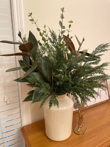 Customer photo review of Natural Touch Heart Eucalyptus Branch | 56"
