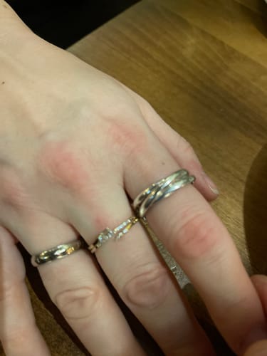 Customer photo review of Eternal Trio Polished Ring