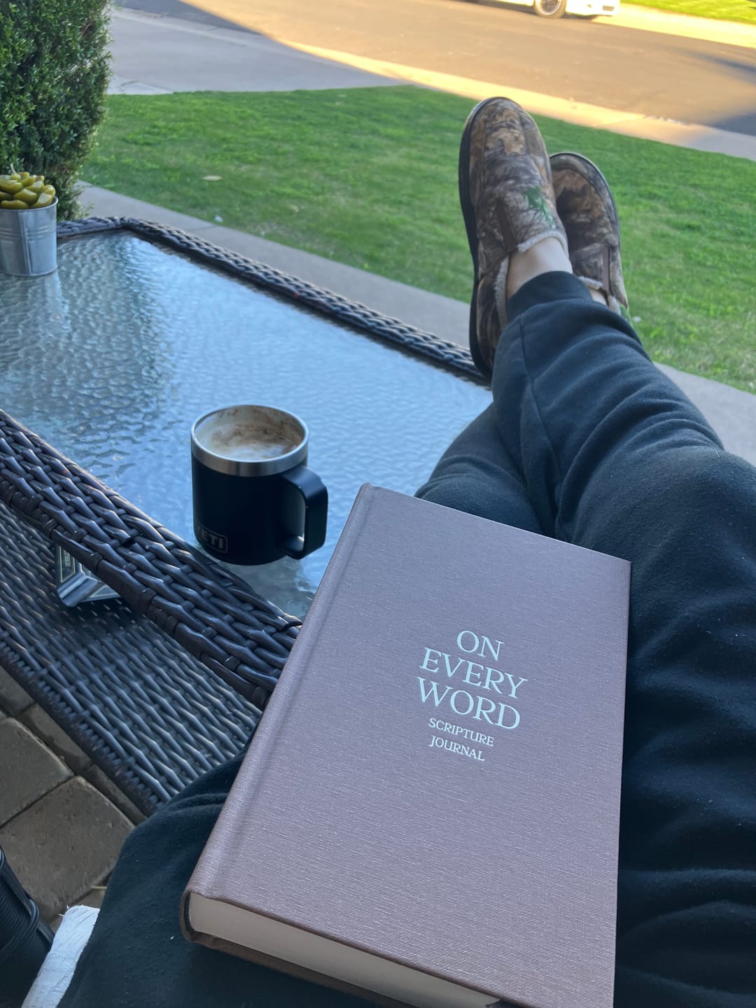 Customer photo review of On Every Word Scripture Journal 2026