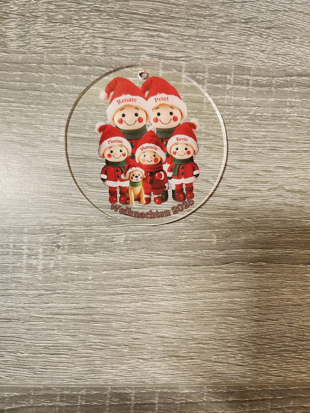 Customer photo review of Familienmitglieder mit 1-9 Personen - Personalisierter Baumschmuck
