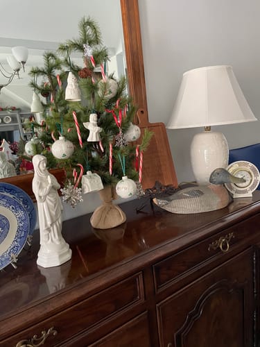 Customer photo review of Belleek Classic Personalised Christmas Bauble