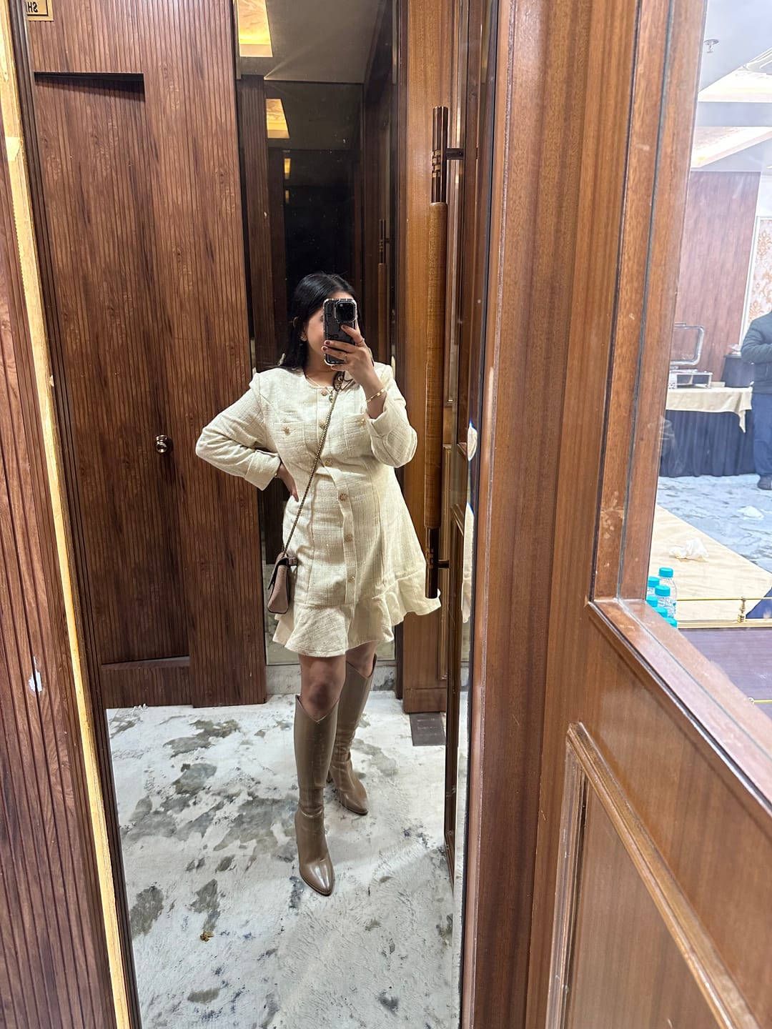 Customer photo review of Oslo Knee High Leather Boots