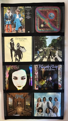 Customer photo review of 12" Vinyl Record Display Frame - LP Wall Storage