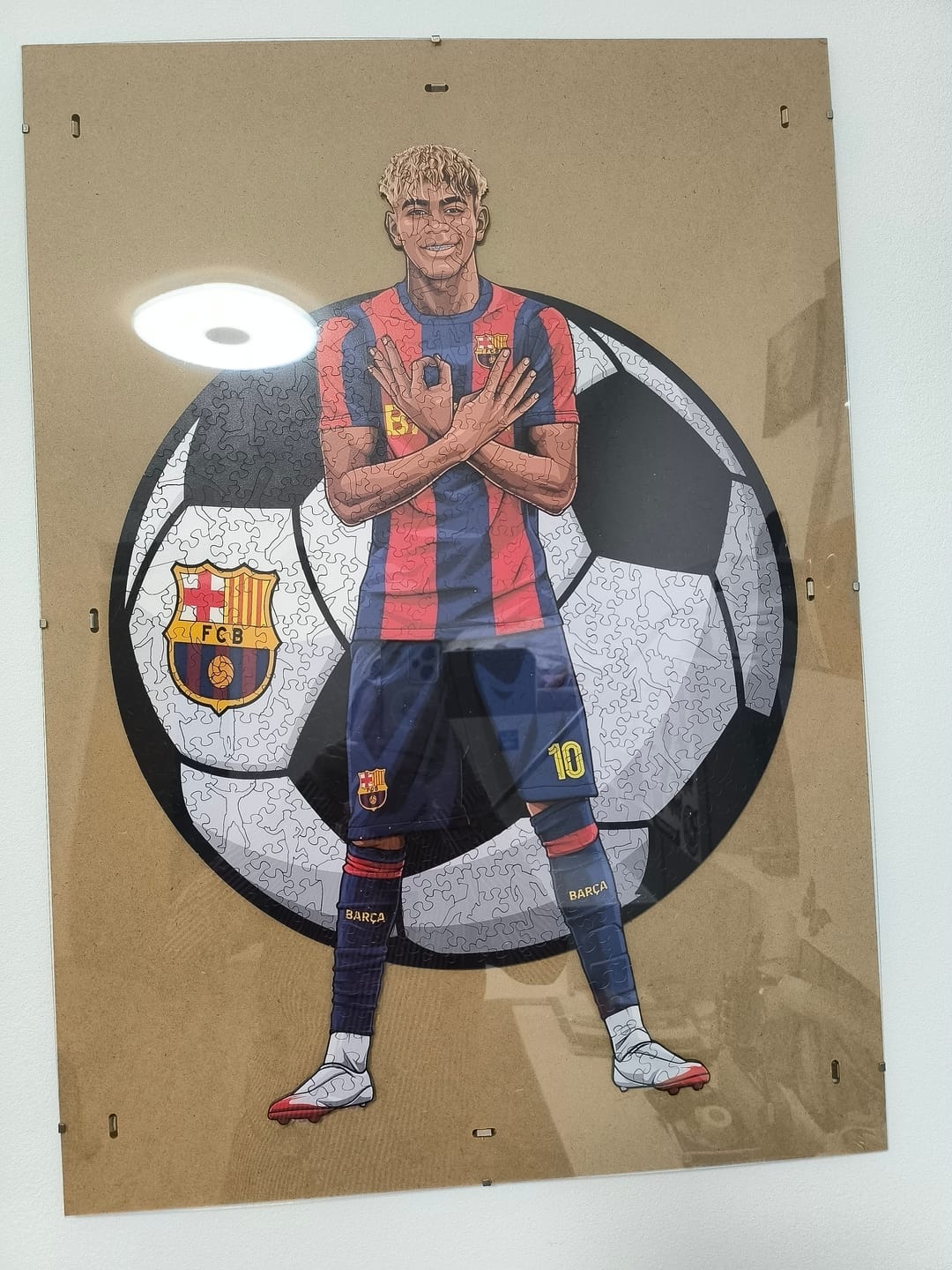 Customer photo review of Lamine Yamal - Holzpuzzle