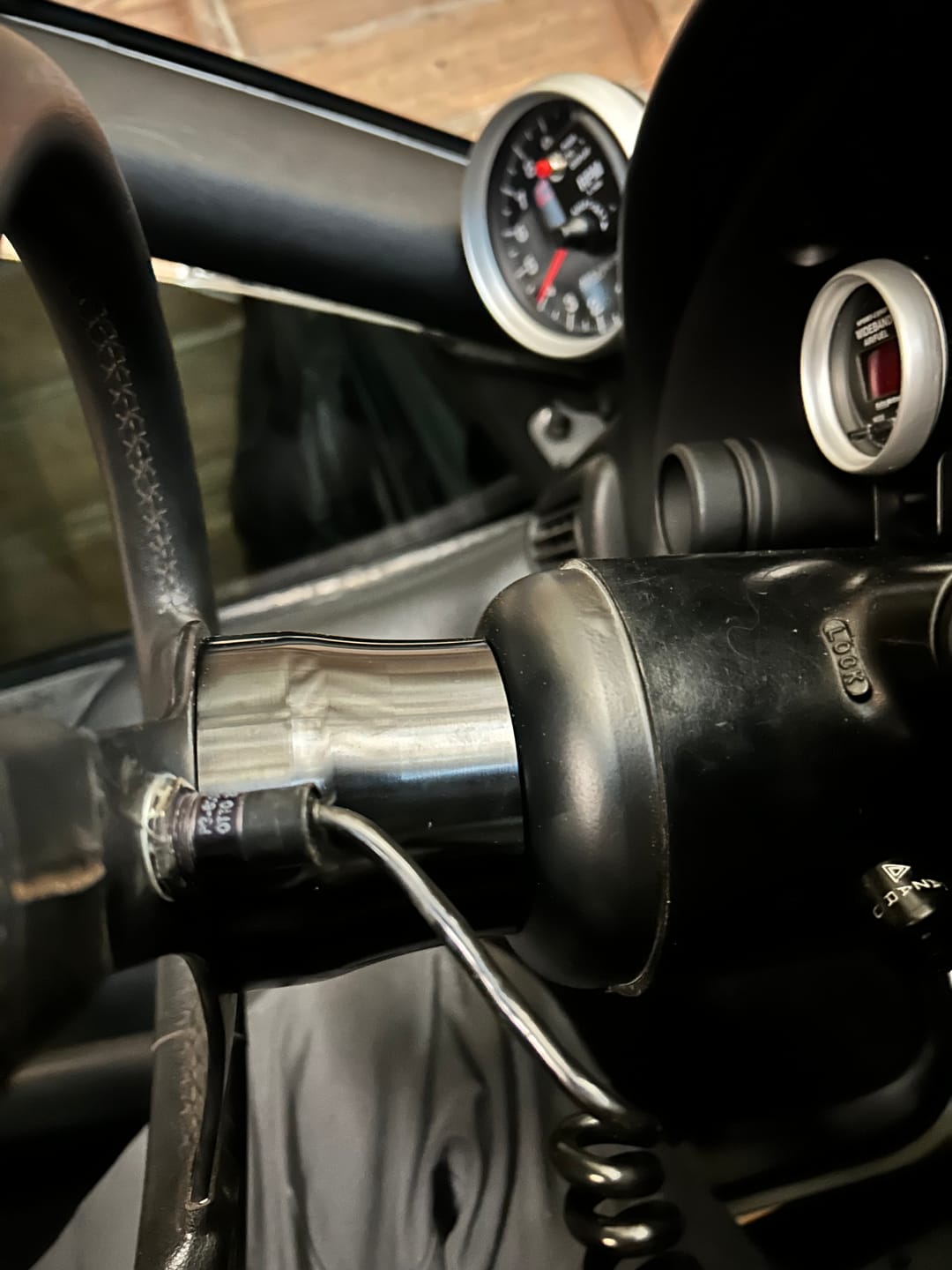 Customer photo review of Motion 3 bolt to 5 bolt Billet Steering Wheel Adapter 15-00022