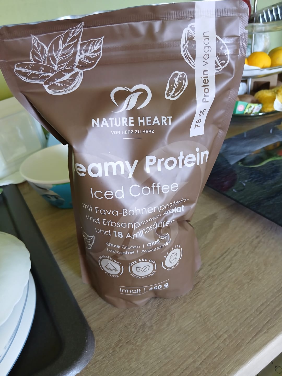 Customer photo review of Creamy Protein Iced Coffee