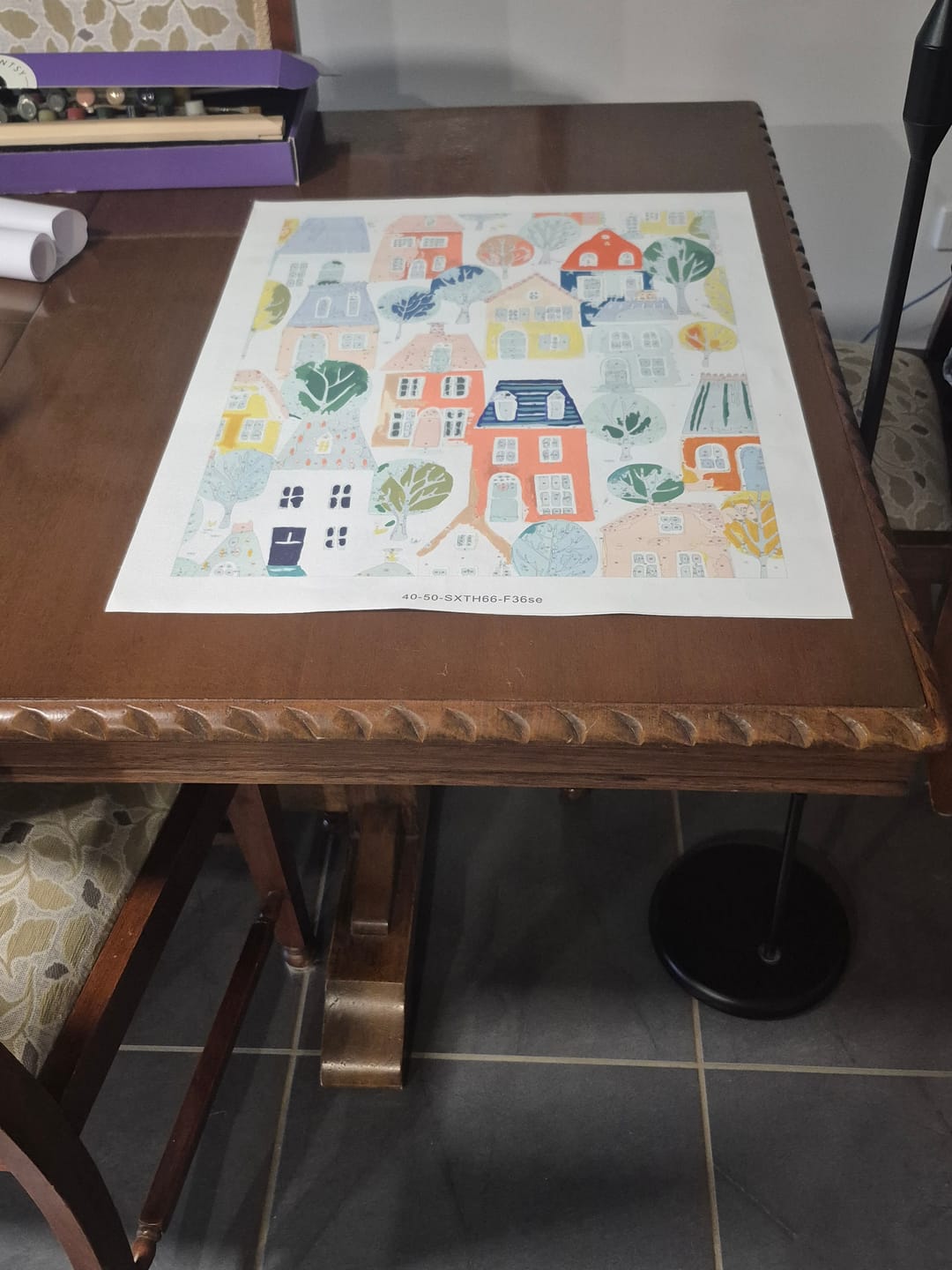 Customer photo review of Fairy Tale Village – Paint by Numbers